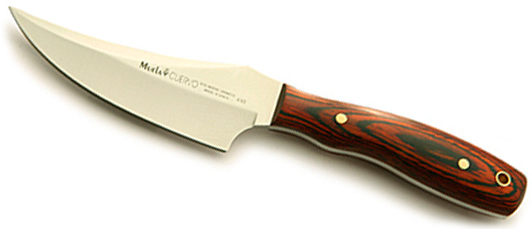 Нож "Ворон" (рук.красн.дер., кож.ножны)