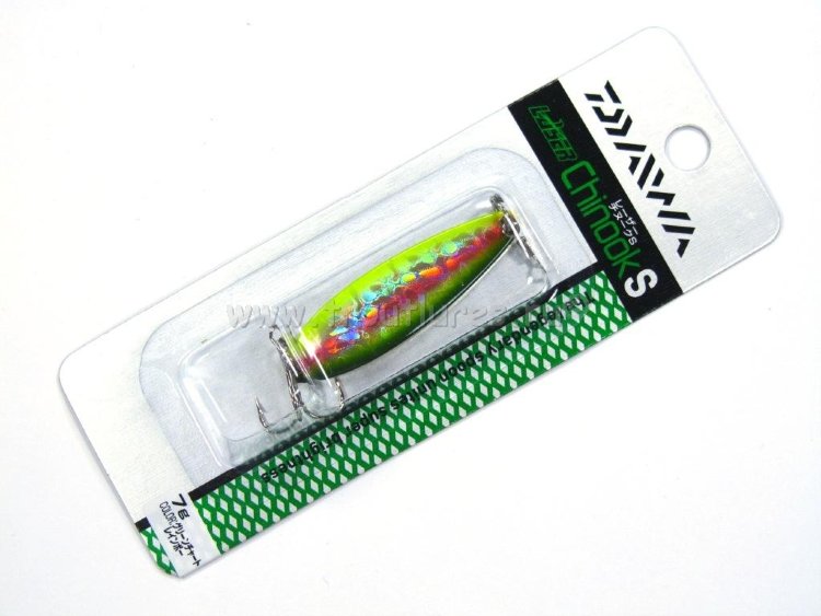 Блесна DAIWA Laser Chinook Green Chart Rainbow, 17 г, 60 мм