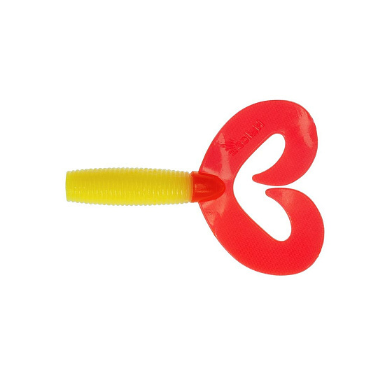 Твистер Credo Double Tail 2.95", 7.5см, Yellow RT Твистер Credo Double Tail 2.95", 7.5см, Yellow RT