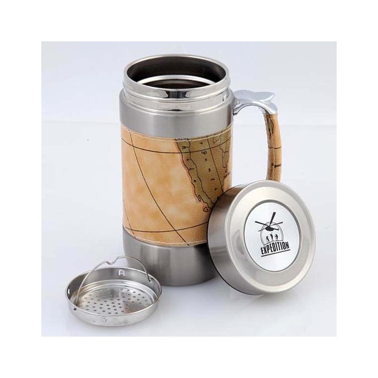 Кружка-термос "Файв-о-клок" с картой