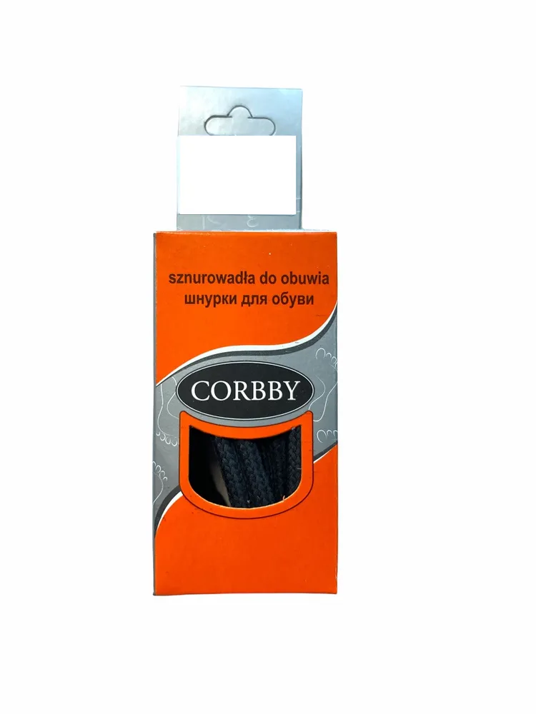 Шнурки  круглые черные